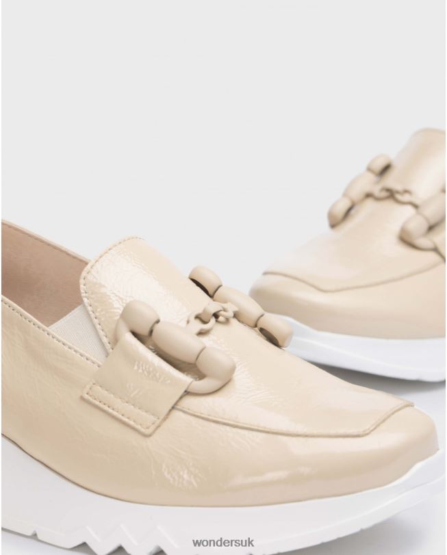 Footwear VZ2PD160 Women Wonders Natural Beige Dance Moccasin