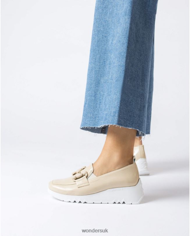 Footwear VZ2PD160 Women Wonders Natural Beige Dance Moccasin