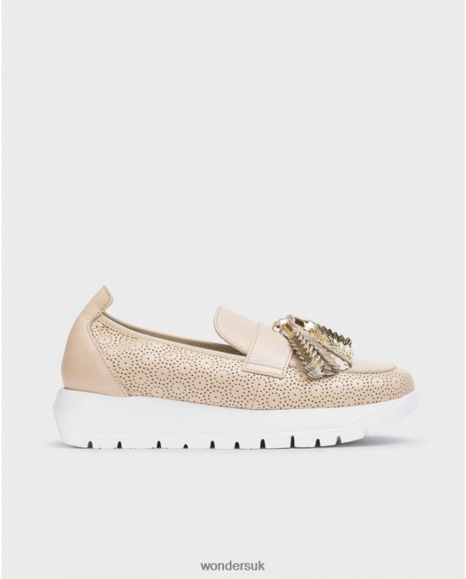 Footwear VZ2PD177 Women Wonders Natur/Gold Natural Materia Moccasin