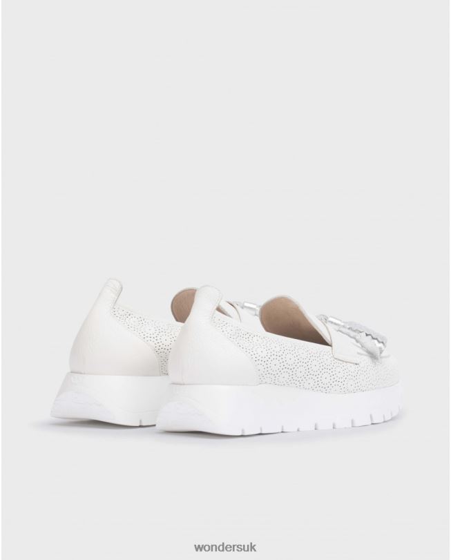 Footwear VZ2PD178 Women Wonders Off/Plata White Materia Moccasin
