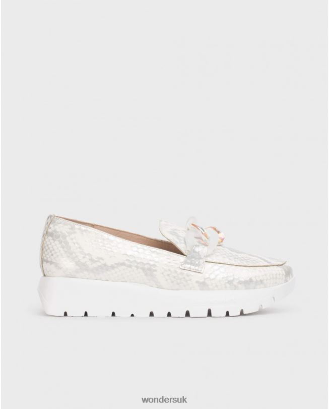 Footwear VZ2PD204 Women Wonders Off White Rose Moccasin