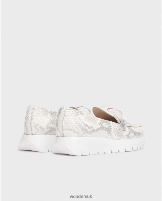 Footwear VZ2PD204 Women Wonders Off White Rose Moccasin