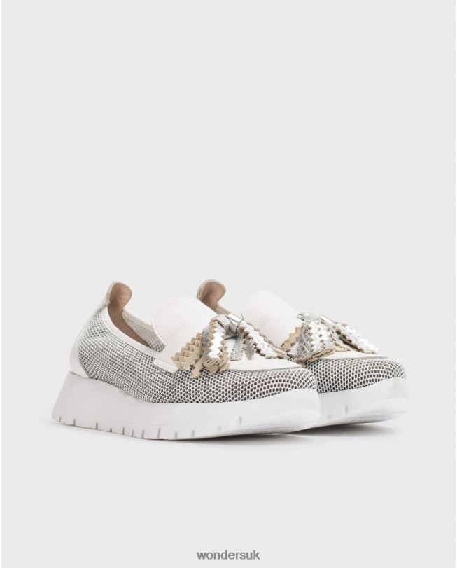 Footwear VZ2PD237 Women Wonders Blanco/Off White Materia Moccasin