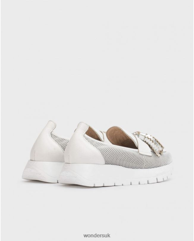 Footwear VZ2PD237 Women Wonders Blanco/Off White Materia Moccasin