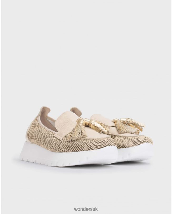 Footwear VZ2PD238 Women Wonders Beig/Natur Beige Materia Moccasin