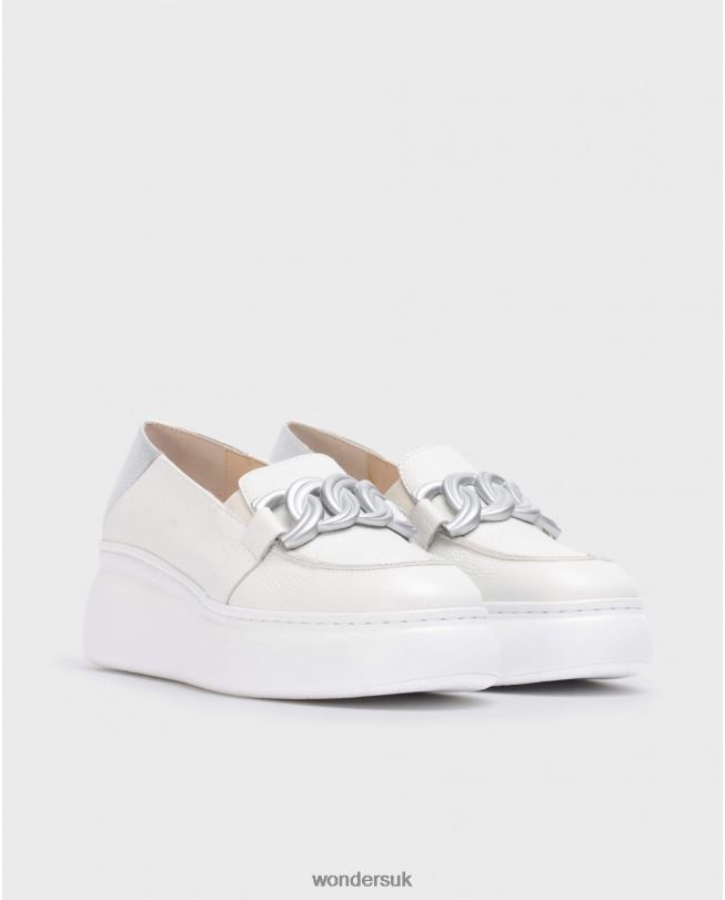Footwear VZ2PD270 Women Wonders Off/Plata Silver Begin Moccasin