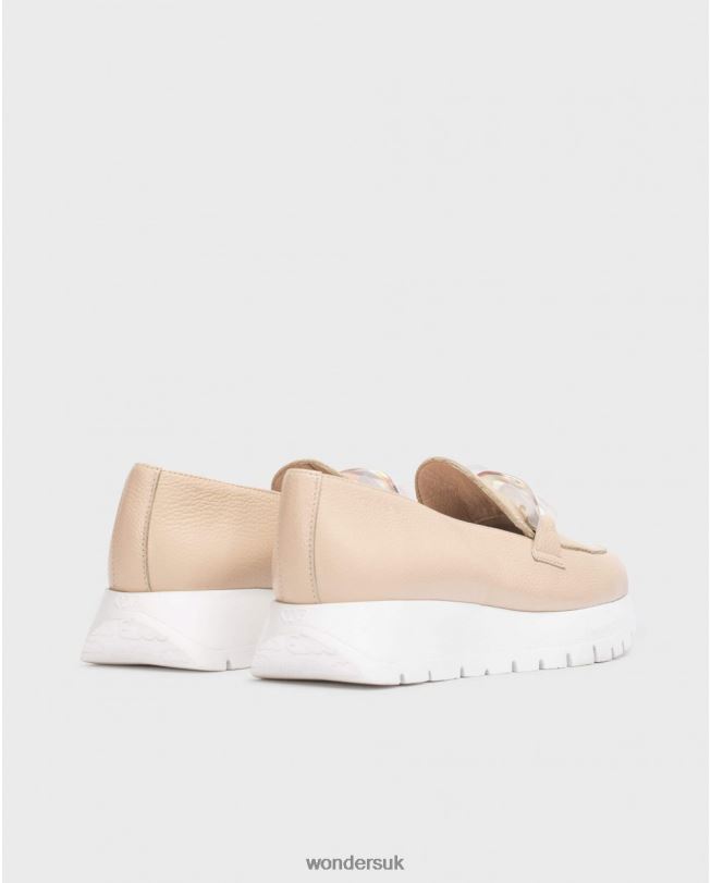 Footwear VZ2PD273 Women Wonders Natural Beige Rose Moccasin