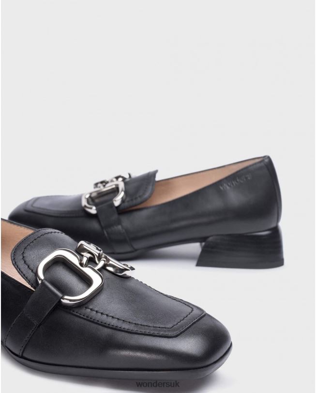 Footwear VZ2PD276 Women Wonders Negro Black Perri Moccasin