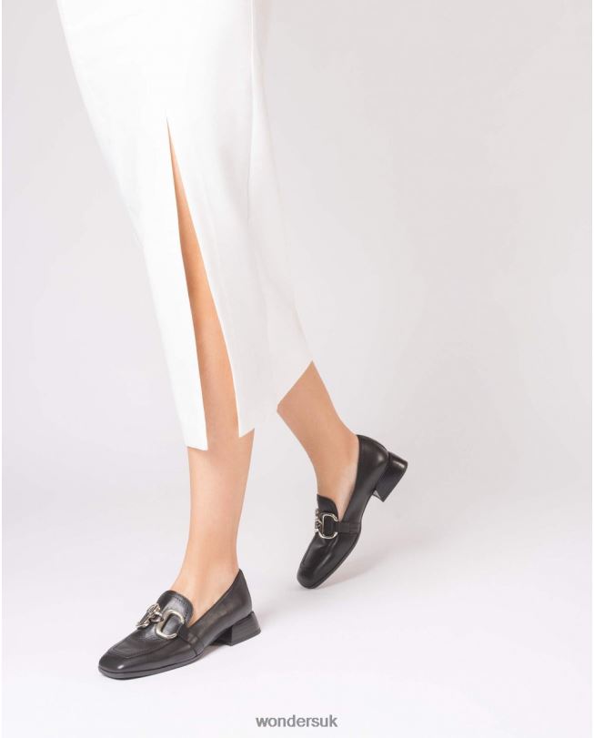 Footwear VZ2PD276 Women Wonders Negro Black Perri Moccasin
