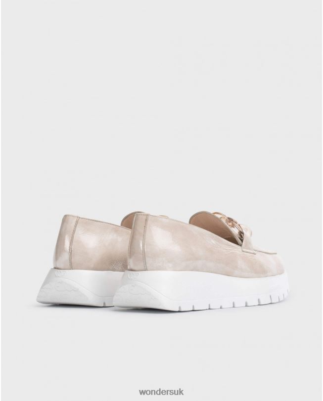 Footwear VZ2PD298 Women Wonders Taupe Brown Rose Moccasin