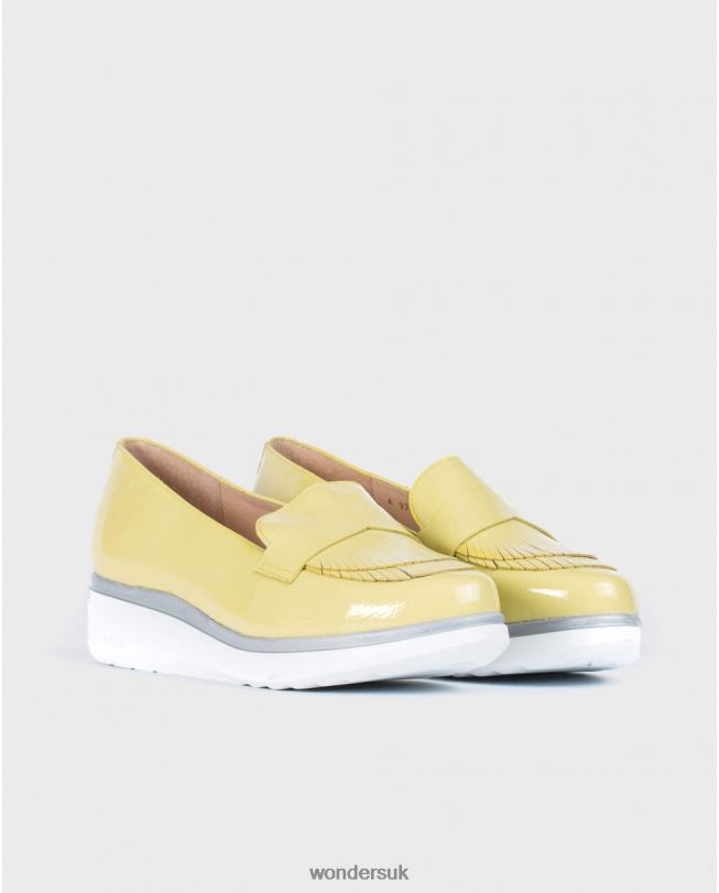Footwear VZ2PD423 Women Wonders Sunny Patent Leather Moccasins With Fringe Detail