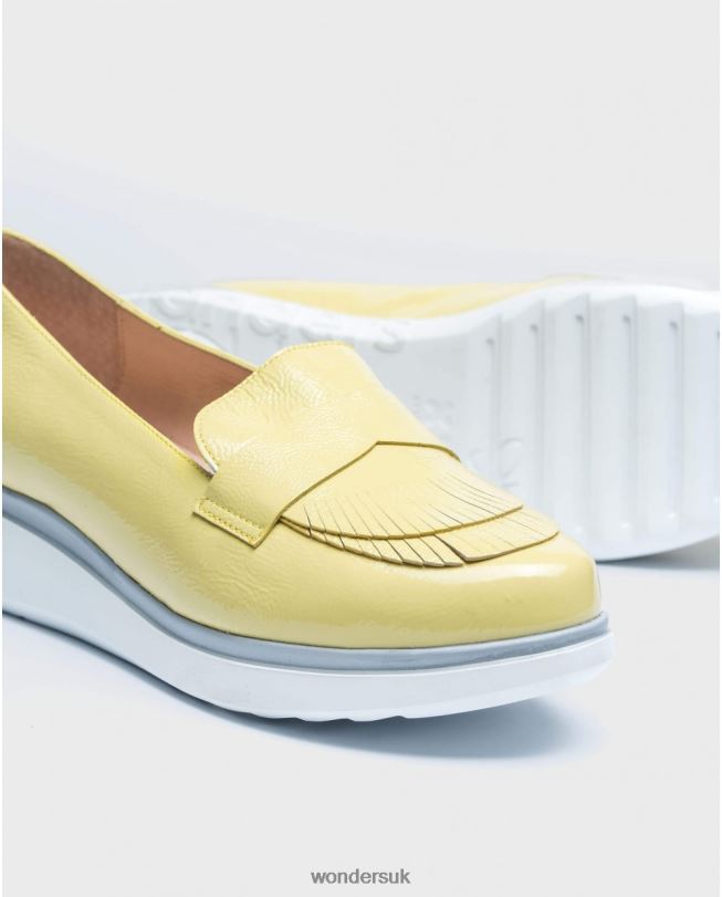 Footwear VZ2PD423 Women Wonders Sunny Patent Leather Moccasins With Fringe Detail