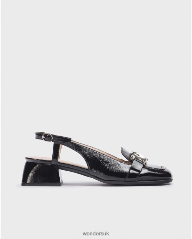Footwear VZ2PD102 Women Wonders Negro Black Maxine Sandal
