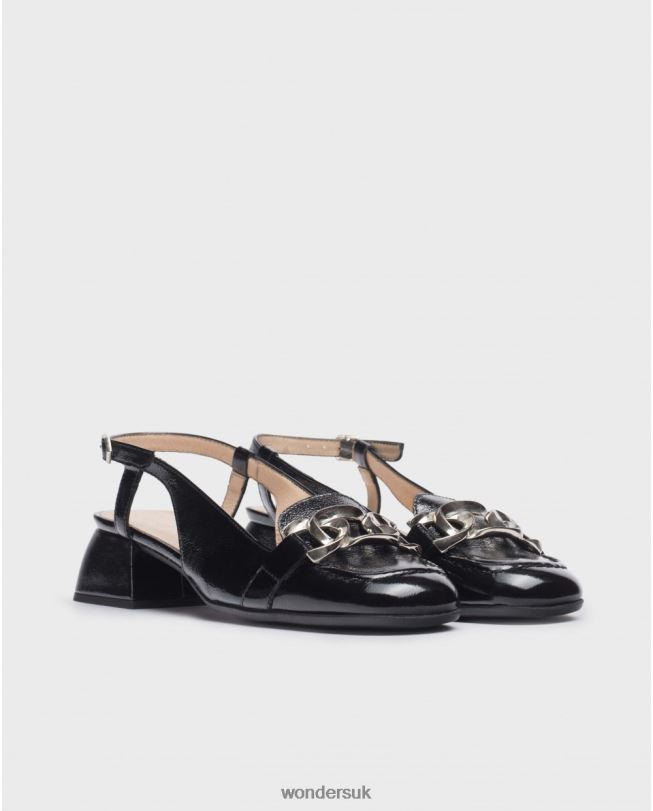 Footwear VZ2PD102 Women Wonders Negro Black Maxine Sandal