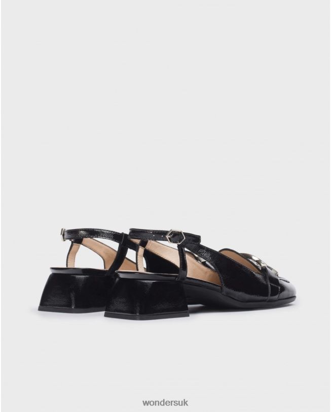 Footwear VZ2PD102 Women Wonders Negro Black Maxine Sandal