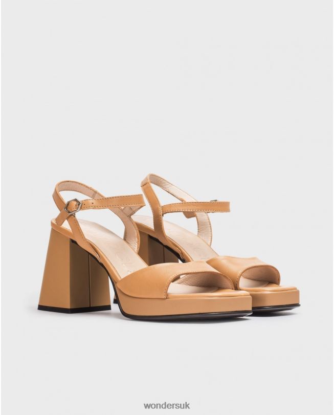 Footwear VZ2PD112 Women Wonders Sand Brown Beatle Sandal