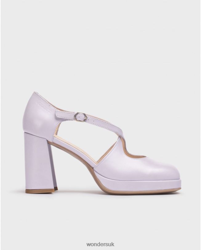 Footwear VZ2PD113 Women Wonders Lavender Black Lexi Shoe