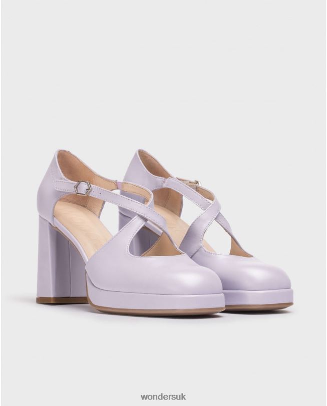 Footwear VZ2PD113 Women Wonders Lavender Black Lexi Shoe