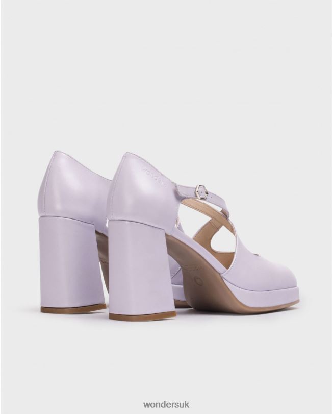 Footwear VZ2PD113 Women Wonders Lavender Black Lexi Shoe