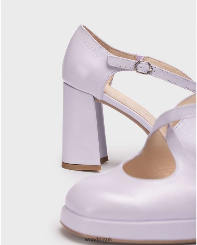 Footwear VZ2PD113 Women Wonders Lavender Black Lexi Shoe