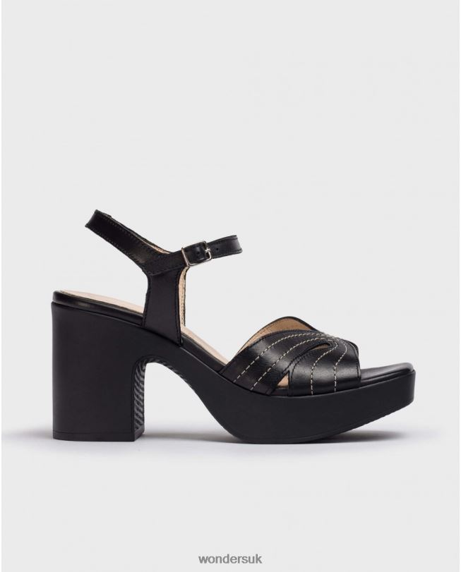 Footwear VZ2PD116 Women Wonders Negro Black Lexi Sandal