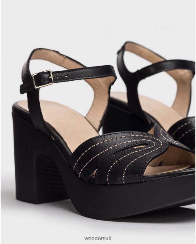Footwear VZ2PD116 Women Wonders Negro Black Lexi Sandal