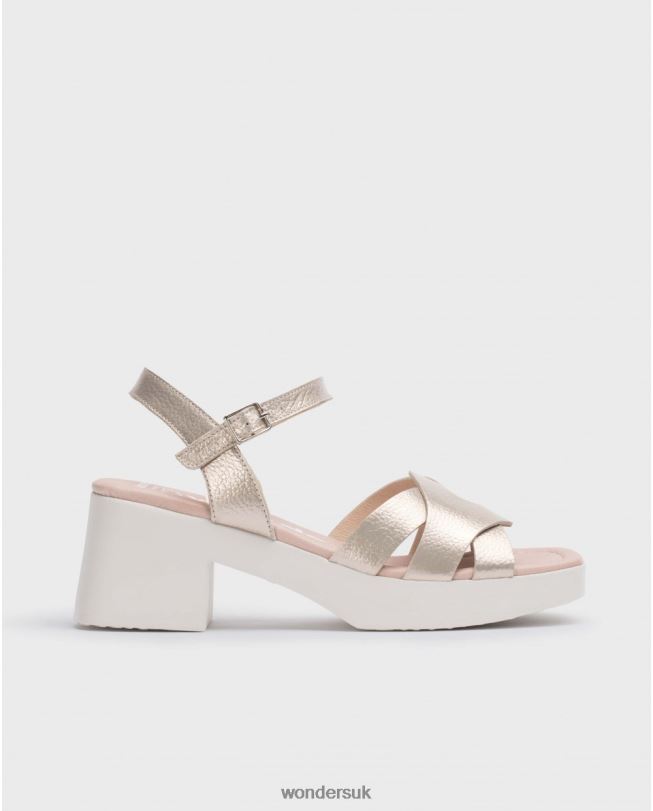 Footwear VZ2PD119 Women Wonders Platino Gold Georgina Sandal