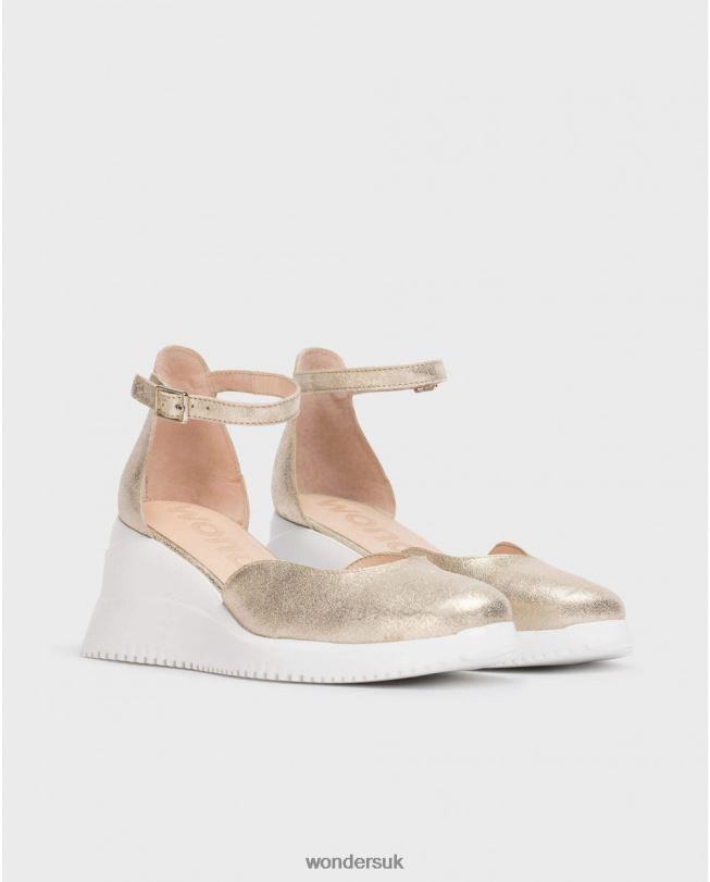 Footwear VZ2PD11 Women Wonders Platino Gold Fenix Sandal