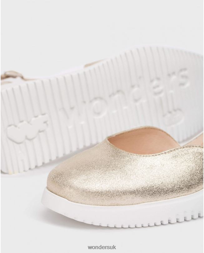 Footwear VZ2PD11 Women Wonders Platino Gold Fenix Sandal
