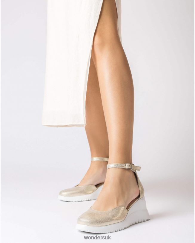 Footwear VZ2PD11 Women Wonders Platino Gold Fenix Sandal