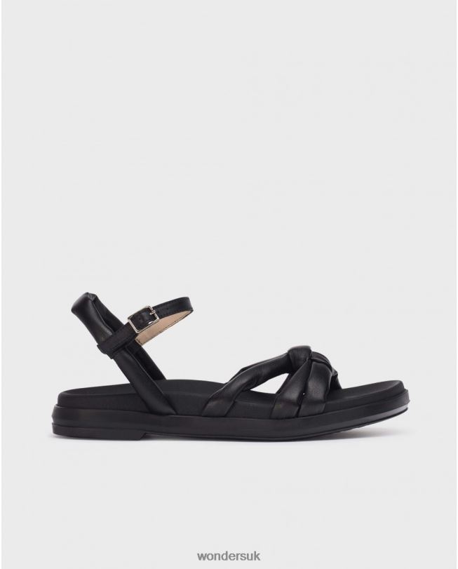 Footwear VZ2PD122 Women Wonders Negro Black Elsa Sandal