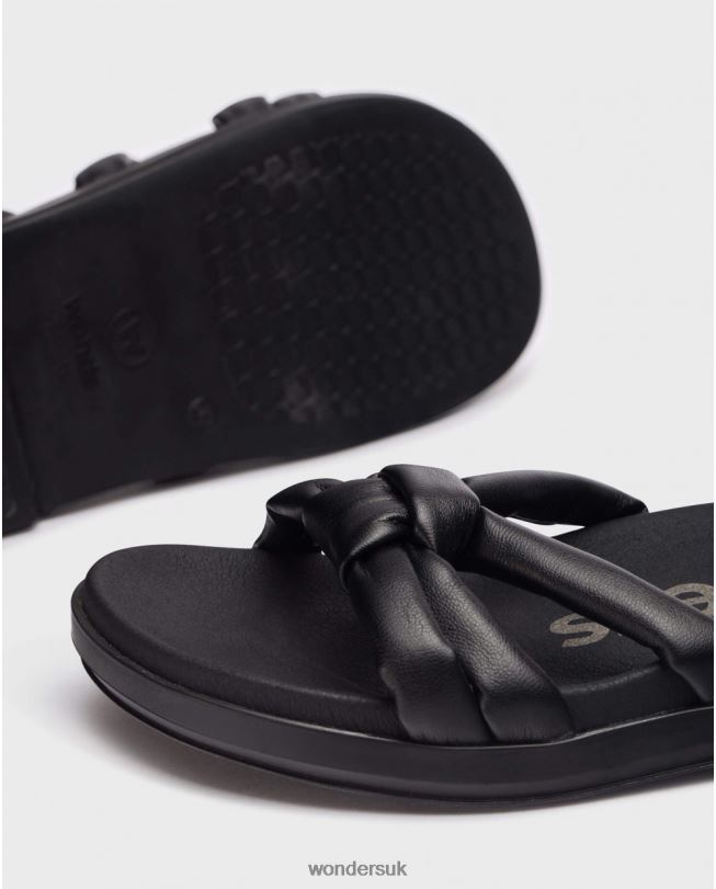 Footwear VZ2PD122 Women Wonders Negro Black Elsa Sandal