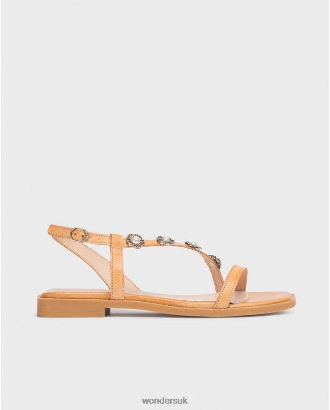 Footwear VZ2PD123 Women Wonders Sand Brown Simona Sandal
