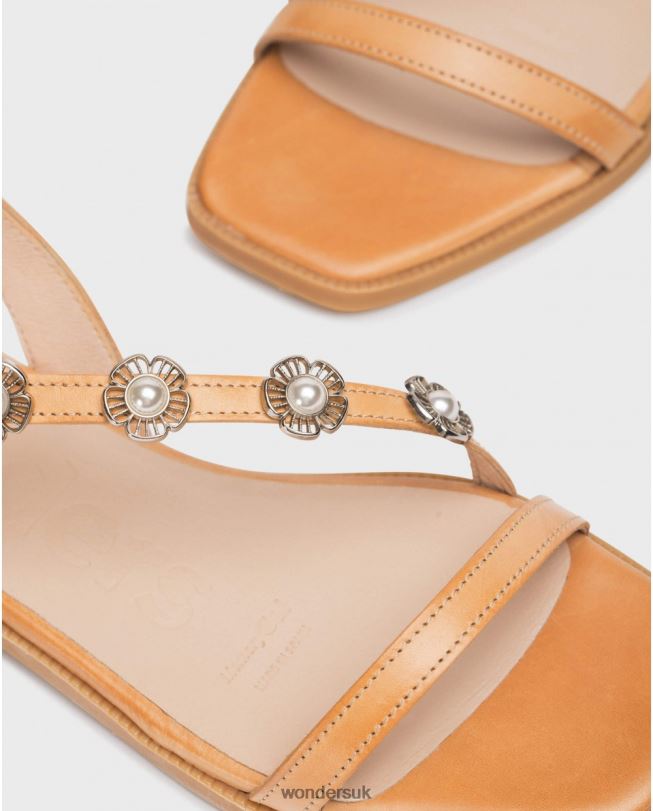 Footwear VZ2PD123 Women Wonders Sand Brown Simona Sandal