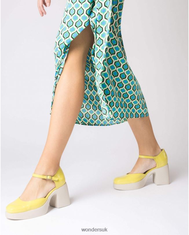 Footwear VZ2PD148 Women Wonders Lima Yellow Lala Mary Jane