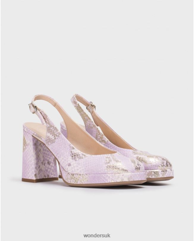 Footwear VZ2PD14 Women Wonders Lavender Black Lexi Shoe