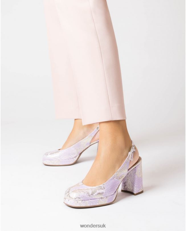 Footwear VZ2PD14 Women Wonders Lavender Black Lexi Shoe