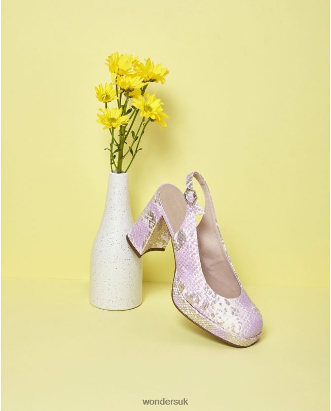 Footwear VZ2PD14 Women Wonders Lavender Black Lexi Shoe