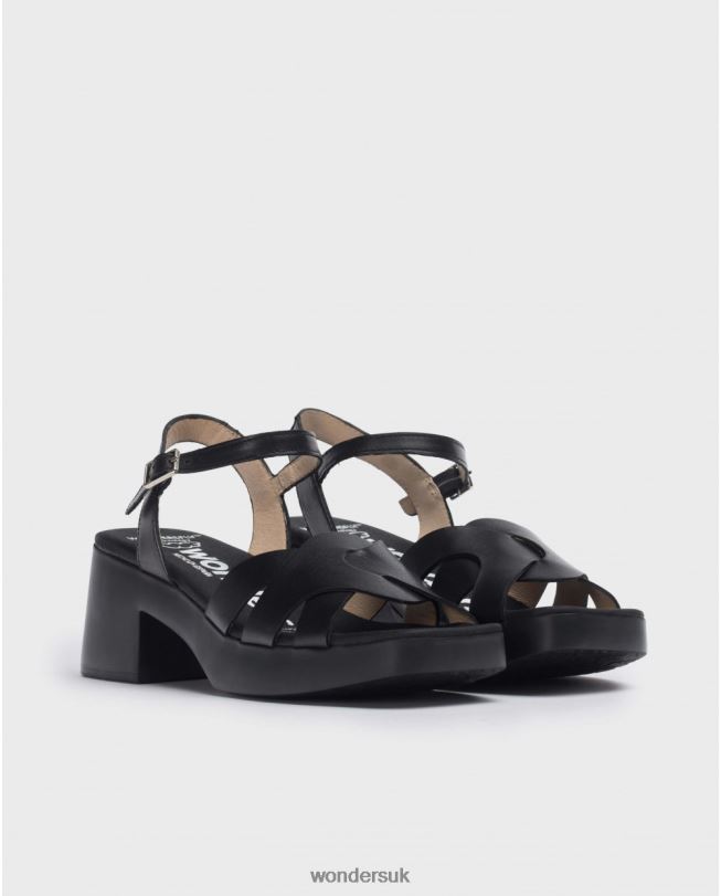 Footwear VZ2PD163 Women Wonders Negro Black Georgina Sandal