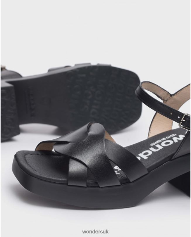 Footwear VZ2PD163 Women Wonders Negro Black Georgina Sandal
