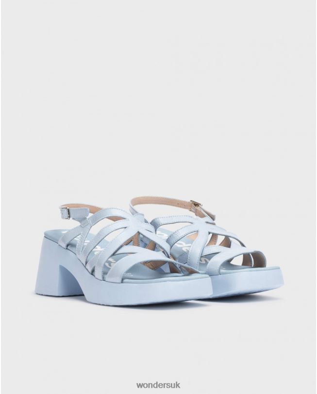 Footwear VZ2PD165 Women Wonders Blue Loreto Sandal