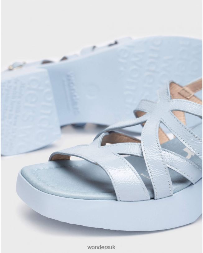 Footwear VZ2PD165 Women Wonders Blue Loreto Sandal