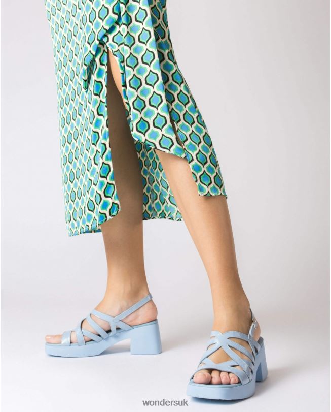Footwear VZ2PD165 Women Wonders Blue Loreto Sandal