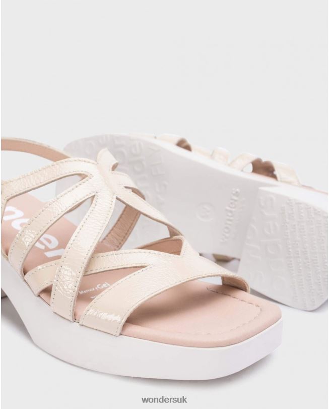 Footwear VZ2PD166 Women Wonders Natural Beige Loreto Sandal