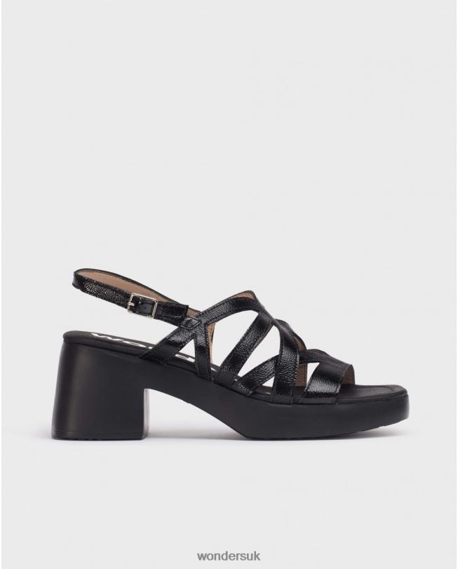 Footwear VZ2PD167 Women Wonders Negro Black Loreto Sandal