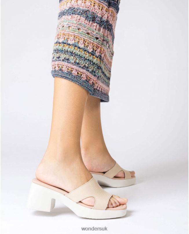 Footwear VZ2PD169 Women Wonders Natural Beige Motel Sandal