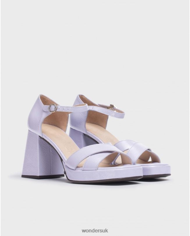 Footwear VZ2PD16 Women Wonders Lavender Black Julia Sandal