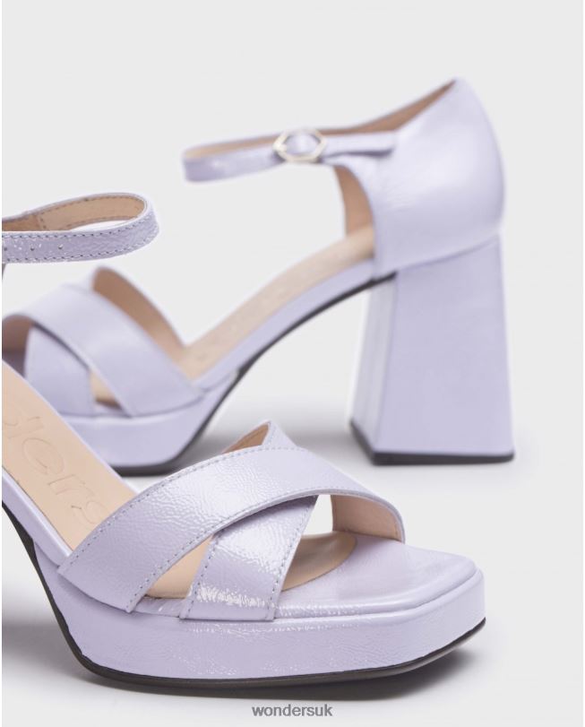 Footwear VZ2PD16 Women Wonders Lavender Black Julia Sandal