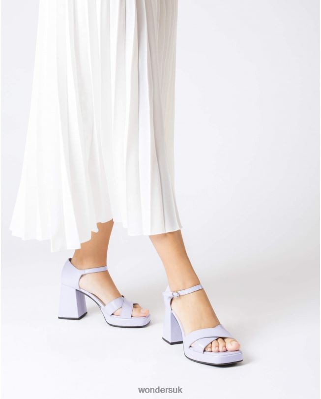 Footwear VZ2PD16 Women Wonders Lavender Black Julia Sandal
