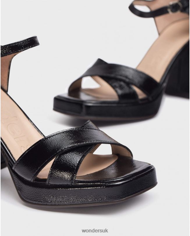 Footwear VZ2PD17 Women Wonders Negro Black Julia Sandal